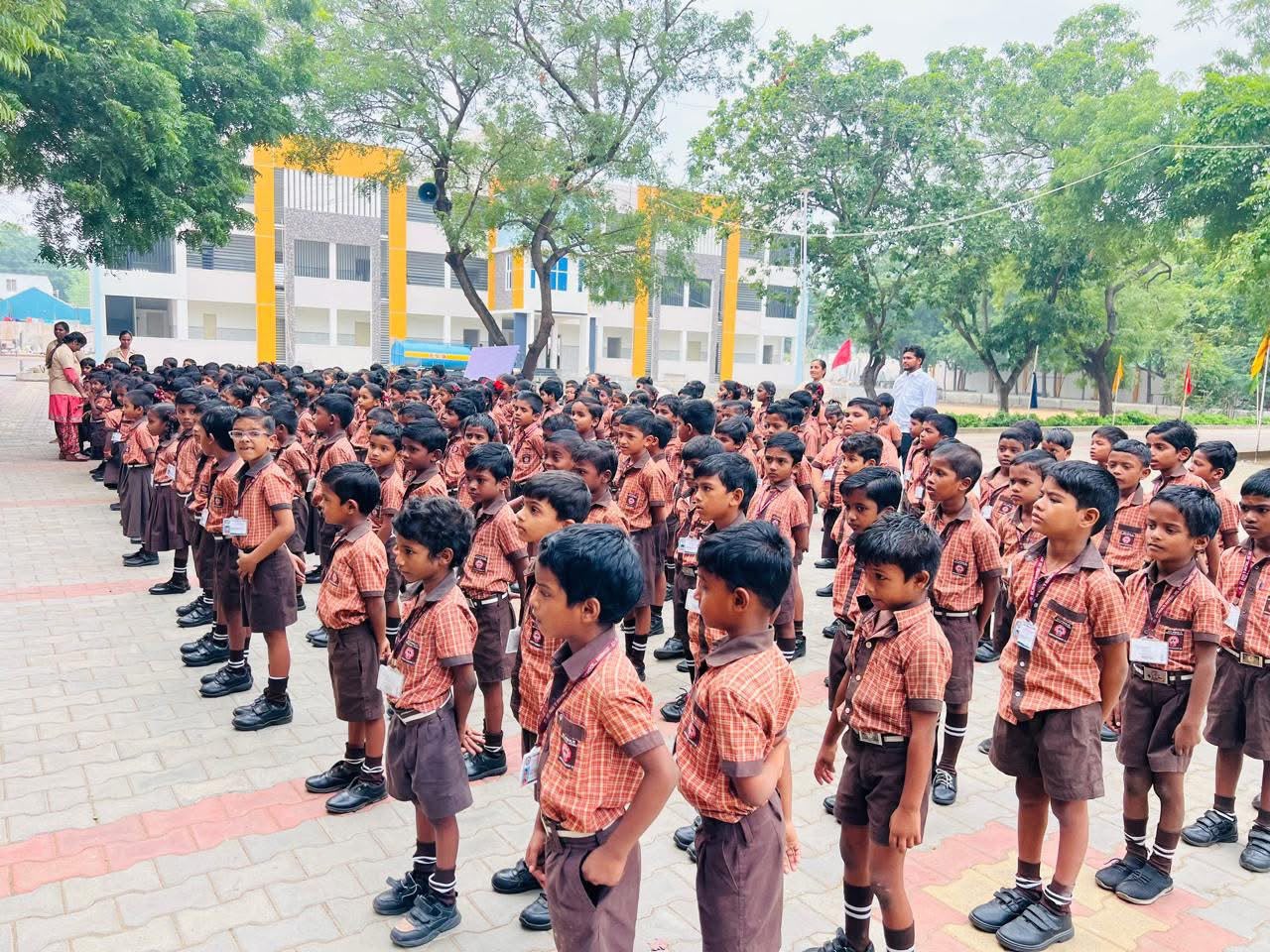 Students learning at St. Paul's Andhur